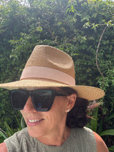 Load image into Gallery viewer, Tan Straw Hat With Leather Band