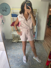 Load image into Gallery viewer, Half Zip Cropped Sweatshirt and Shorts Set