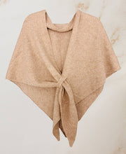 Load image into Gallery viewer, Cashmere-Blend Knit Triangle Scarf