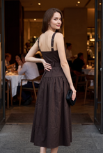 Load image into Gallery viewer, Belted Zip Front Midi Dress