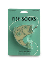 Load image into Gallery viewer, Green 3D Fish Crew Socks