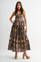 Load image into Gallery viewer, Floral Print Top and Skirt Set