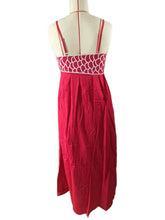 Load image into Gallery viewer, Vivid goldfish embroidered strappy maxi dress