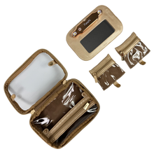 Load image into Gallery viewer, Gold Lighted Mirror Case