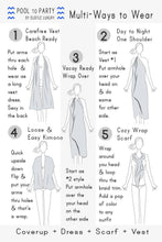 Load image into Gallery viewer, Free Spirit Multi Wear Coverup Vintage Vacation Print