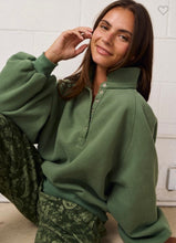 Load image into Gallery viewer, Snap Collared Sweatshirt
