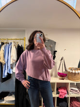 Load image into Gallery viewer, Lavender Asymmetrical Top with Knit Skirt Set