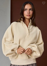 Load image into Gallery viewer, Snap Collared Sweatshirt