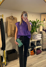 Load image into Gallery viewer, Metallic Foil Mock Neck Sweater