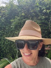 Load image into Gallery viewer, Tan Straw Hat With Leather Band