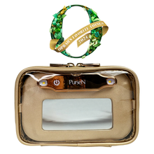 Load image into Gallery viewer, Gold Lighted Mirror Case