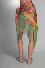 Load image into Gallery viewer, Terracotta Satin Fringe Sarong