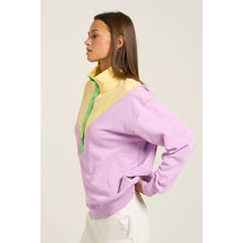 Load image into Gallery viewer, Bold Color block Button Up Pullover