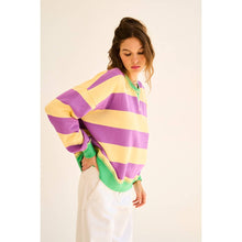 Load image into Gallery viewer, Contrast Striped Sweatshirt