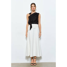 Load image into Gallery viewer, Asymmetric Drape Ring Detail Top