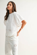 Load image into Gallery viewer, Embroidered White Cotton Blouse