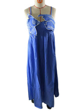 Load image into Gallery viewer, Vivid goldfish embroidered strappy maxi dress