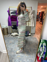 Load image into Gallery viewer, Multicolor Stripe Sweater Maxi Dress