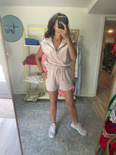 Load image into Gallery viewer, Half Zip Cropped Sweatshirt and Shorts Set