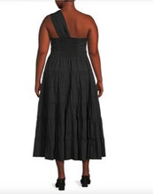Load image into Gallery viewer, Black One Shoulder Dress