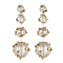 Load image into Gallery viewer, Gold Wrapped Pearl Drop Earrings