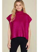Load image into Gallery viewer, Metallic Foil Mock Neck Sweater