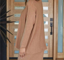 Load image into Gallery viewer, Camel Long Sleeve Turtleneck Sweater