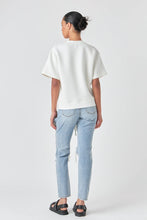 Load image into Gallery viewer, Cream Short Sleeve Scuba Sweatshirt