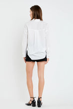 Load image into Gallery viewer, White Button Front Blouse with Star Buttons