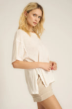 Load image into Gallery viewer, Pearl Side Slit Tee