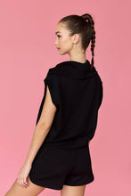 Load image into Gallery viewer, Half Zip Cropped Sweatshirt and Shorts Set