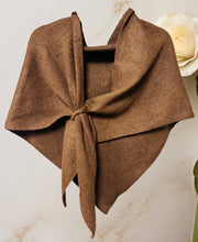 Load image into Gallery viewer, Cashmere-Blend Knit Triangle Scarf