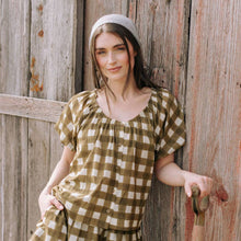 Load image into Gallery viewer, Painted Gingham Frances Top