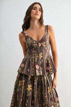 Load image into Gallery viewer, Floral Print Top and Skirt Set