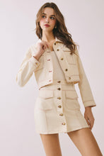 Load image into Gallery viewer, Contrast Stitching Detail High Waisted Mini Skirt
