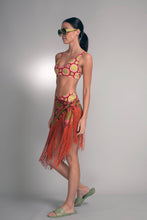 Load image into Gallery viewer, Coral Silk Fringe Wrap