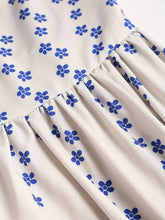 Load image into Gallery viewer, Sardine print smocked sundress seaside ocean strap dress