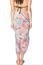 Load image into Gallery viewer, Braided Multi Wear Sarong Wrap in Morning Paradise Print