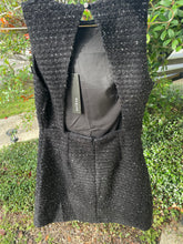 Load image into Gallery viewer, Black Tweed Mini Dress
