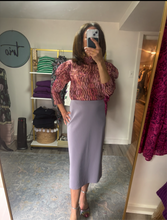 Load image into Gallery viewer, Muted Purple and Blush Long Sleeve Top
