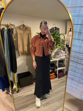 Load image into Gallery viewer, Black Knit Maxi Top and Skirt
