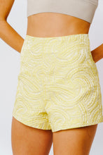 Load image into Gallery viewer, Bright Yellow Print Shorts
