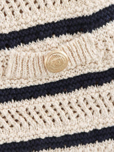 Load image into Gallery viewer, V-neck striped knitted Cardigan vest
