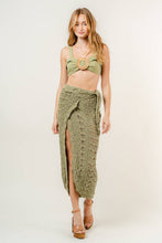 Load image into Gallery viewer, BEACH COVERUP CROCHET WRAP MIDI SKIRT
