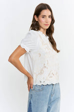 Load image into Gallery viewer, Embroidered Short Sleeve Blouse
