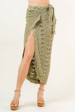 Load image into Gallery viewer, BEACH COVERUP CROCHET WRAP MIDI SKIRT
