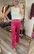 Load image into Gallery viewer, Hot Pink Split Hem Pants
