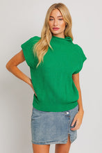 Load image into Gallery viewer, Green Mock Turtleneck Sweater

