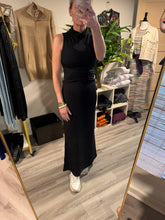 Load image into Gallery viewer, Black Knit Maxi Top and Skirt
