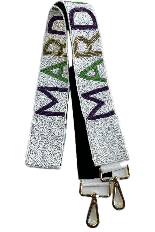 Mardi Gras Beaded Purse Strap